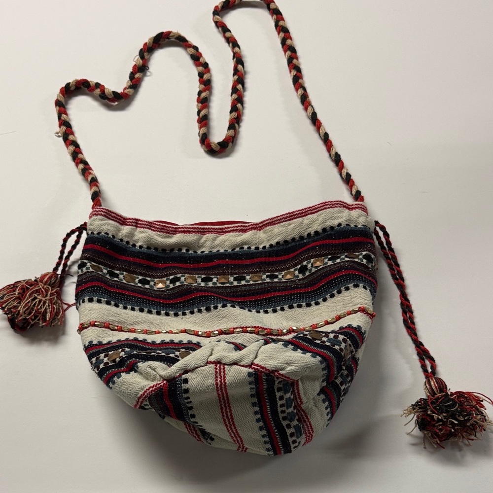 Lovestitch Striped Boho Shoulder Bag